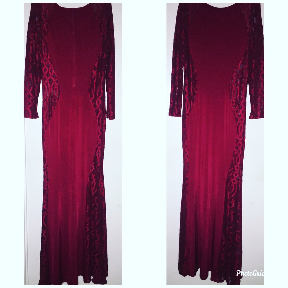 Touching Sheer Maxi Dress